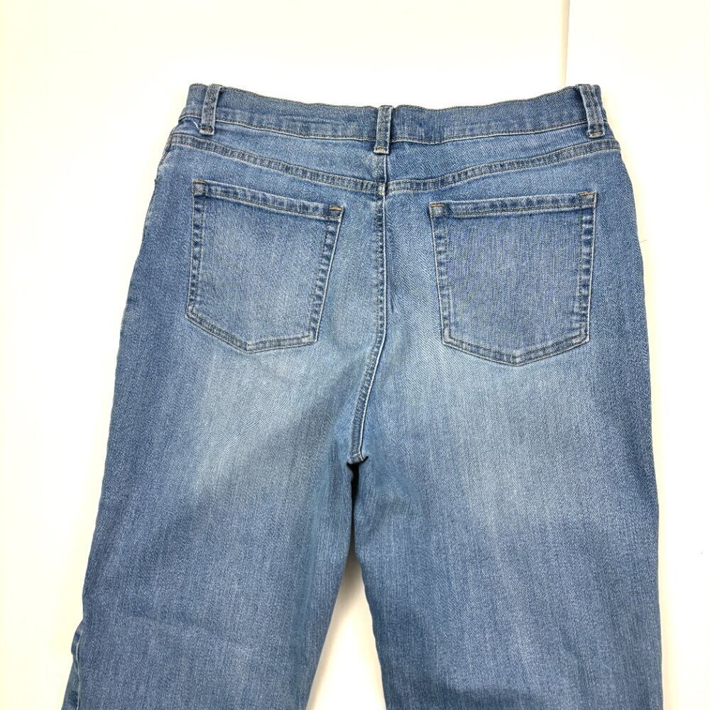 Gloria‎ Vanderbilt Amanda Straight Leg Women's size 14 Medium Blue Denim Jeans - Picture 4 of 4